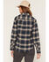 Image #4 - Carhartt Women's Rugged Flex Hamilton Plaid Print Relaxed Long Sleeve Button-Down Flannel Shirt, Blue, hi-res
