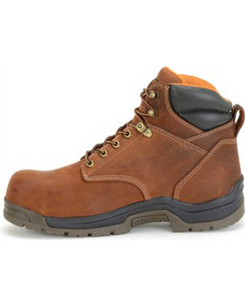 Carolina Men's 6" Waterproof Work Boots - Broad Toe, Brown, hi-res