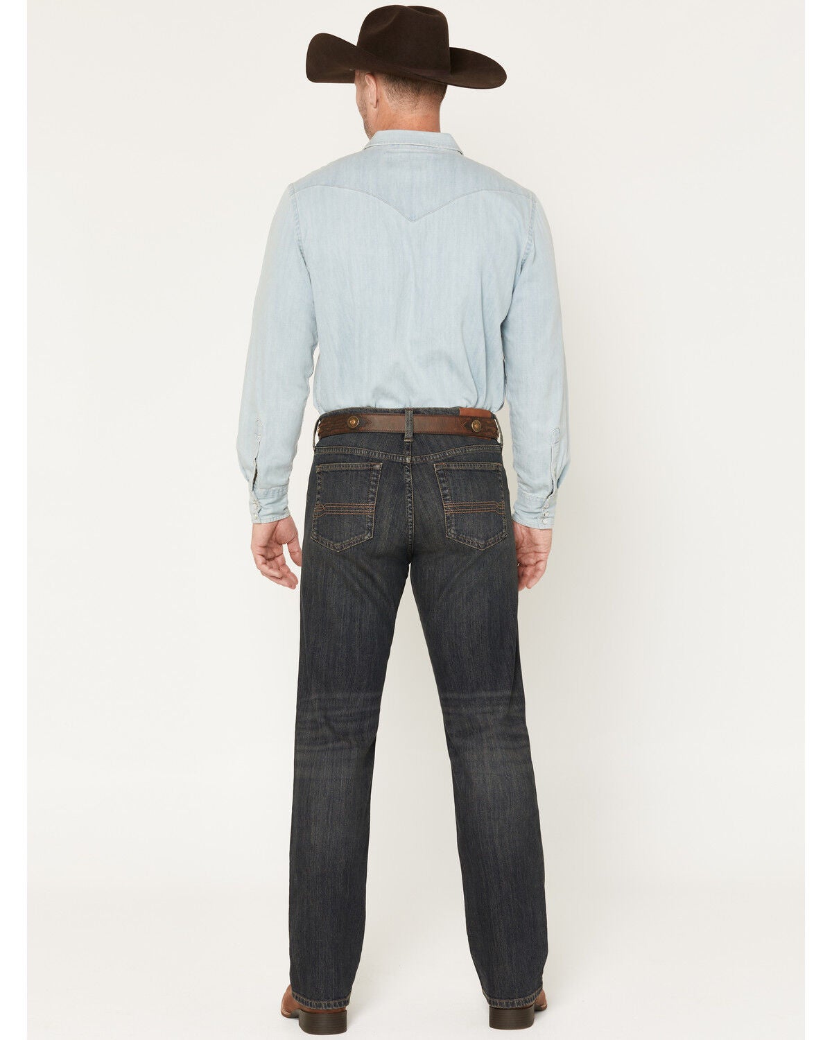 Image #3 - Cody James Men's Barn Sour Wash Yukon Relaxed Straight Stretch Denim Jeans, Dark Wash, hi-res