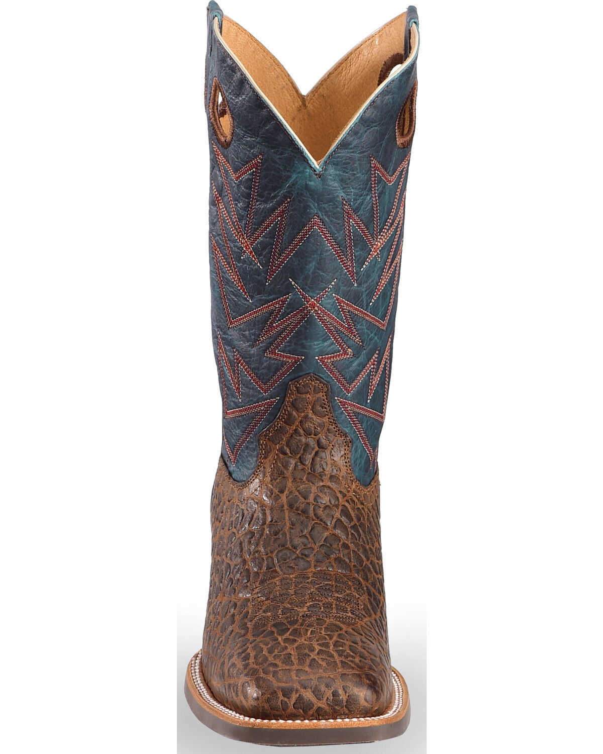 Image #4 - RANK 45 Men's Bullfrog Printed Western Performance Boots - Square Toe, , hi-res