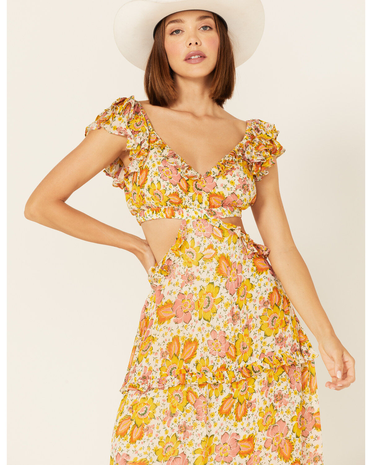 Image #3 - Cleobella Women's Floral Print Ruffle Clara Maxi Dress, Multi, hi-res