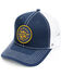 Image #1 - Brothers and Sons Men's Adventure Capitalist Circle Patch Ball Cap, Navy, hi-res