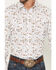 Image #3 - Panhandle Slim Men's Rough Stock Vegas Print Long Sleeve Snap Stretch Western Shirt, White, hi-res