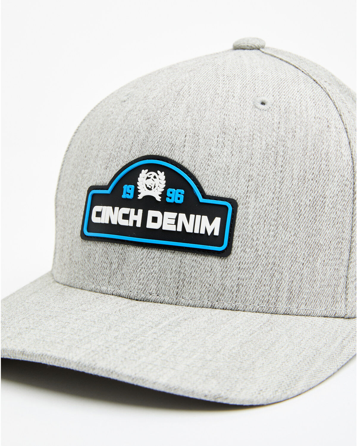 Image #2 - Cinch Men's Raised Rubber Logo Patch Ball Cap, Light Blue, hi-res