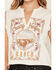 Image #3 - Idyllwind Women's Crazy Heifer Ranch Fringe Graphic Tank Top, Ivory, hi-res