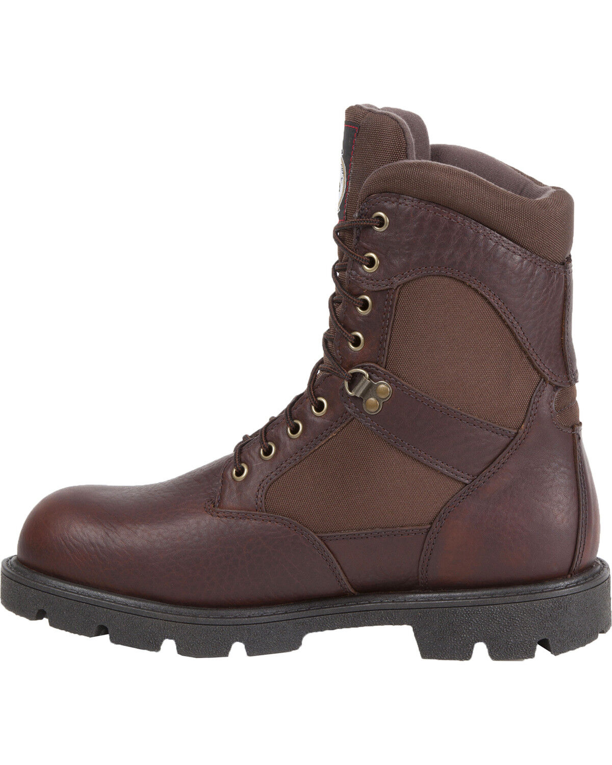 Image #3 - Georgia Men's Homeland Waterproof Work Boots - Soft Toe , Brown, hi-res