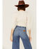 Lush Women's Lace Trim Blouse, Ivory, hi-res