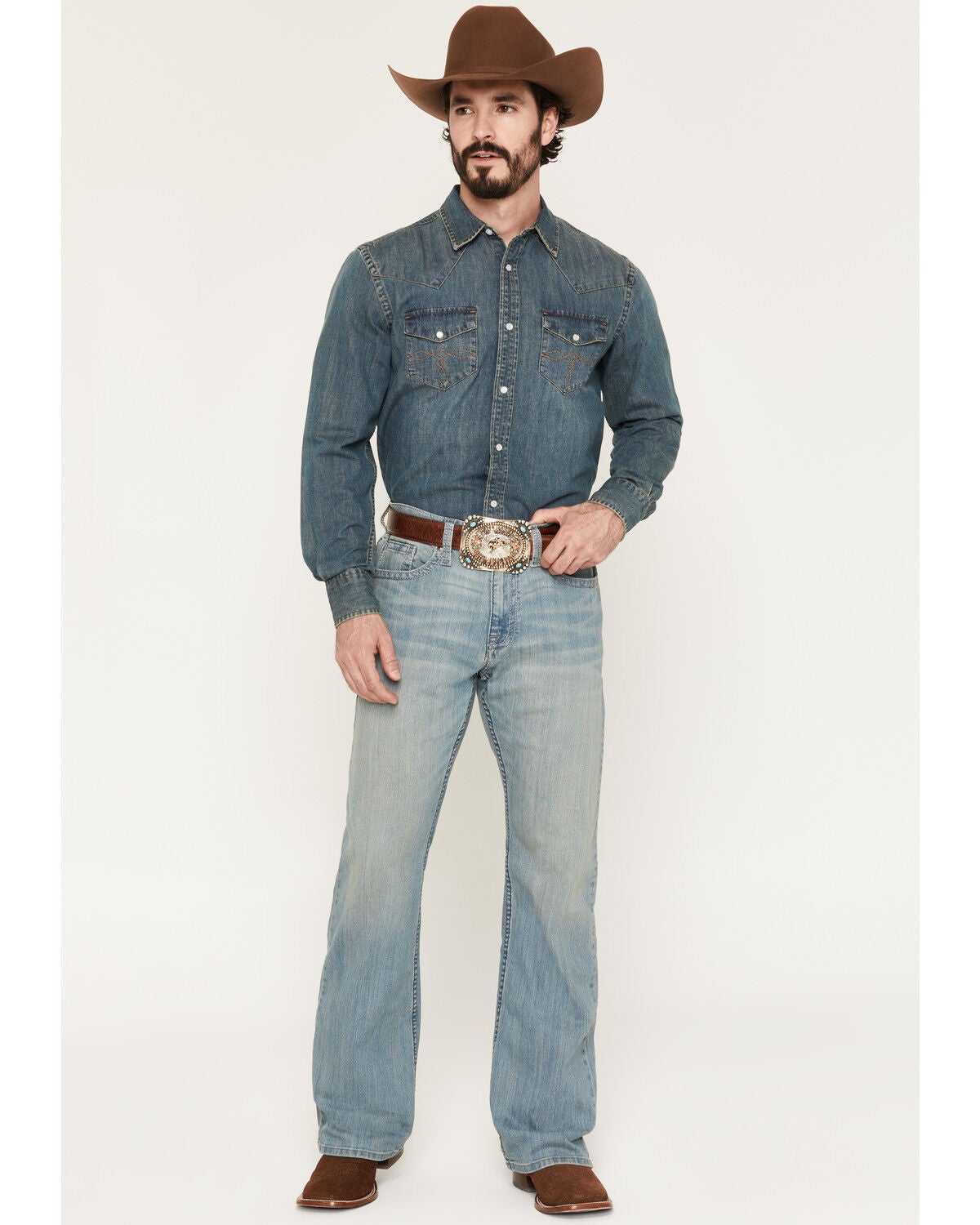 Product Name:  Cody James Men's Dark Wash Moonlight Relaxed Bootcut Stretch Denim Jeans
