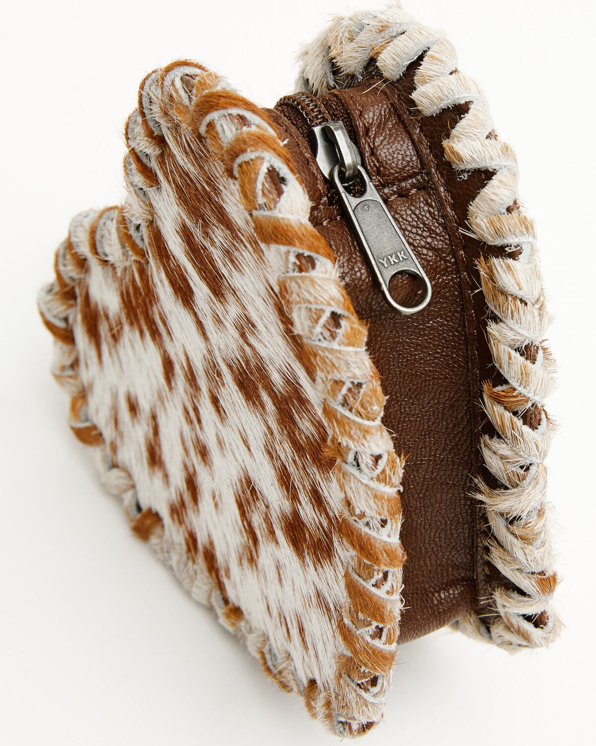Image #5 - Shyanne Marlowe Hair-On Heart Coin Purse Bag Charm, Brown, hi-res