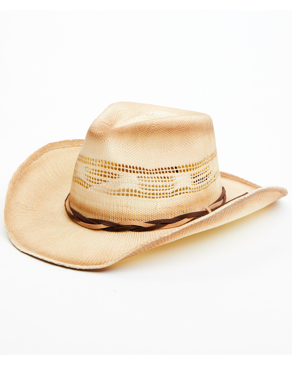 Image #1 - Shyanne Women's Natural Braided Band Straw Cowboy Hat, Natural, hi-res