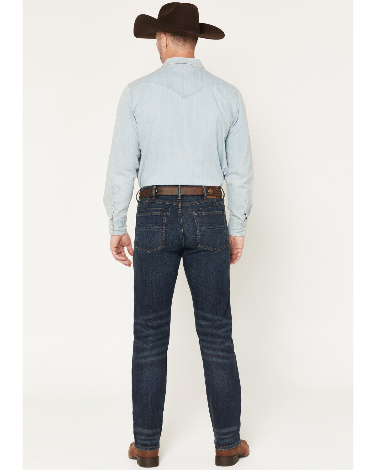 Image #3 - Cody James Men's Gunmetal Wash Yukon Relaxed Straight Concealed Carry Stretch Denim Jeans, Dark Wash, hi-res