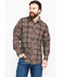 Image #1 - Outback Trading Co. Men's Plaid Print Laramie Perf. Long Sleeve Western Shirt, Olive, hi-res