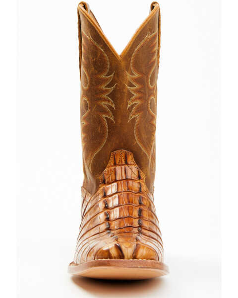 Image #4 - Cody James Men's Caiman Cognac 12" Exotic Western Boots - Broad Square Toe , Tan, hi-res