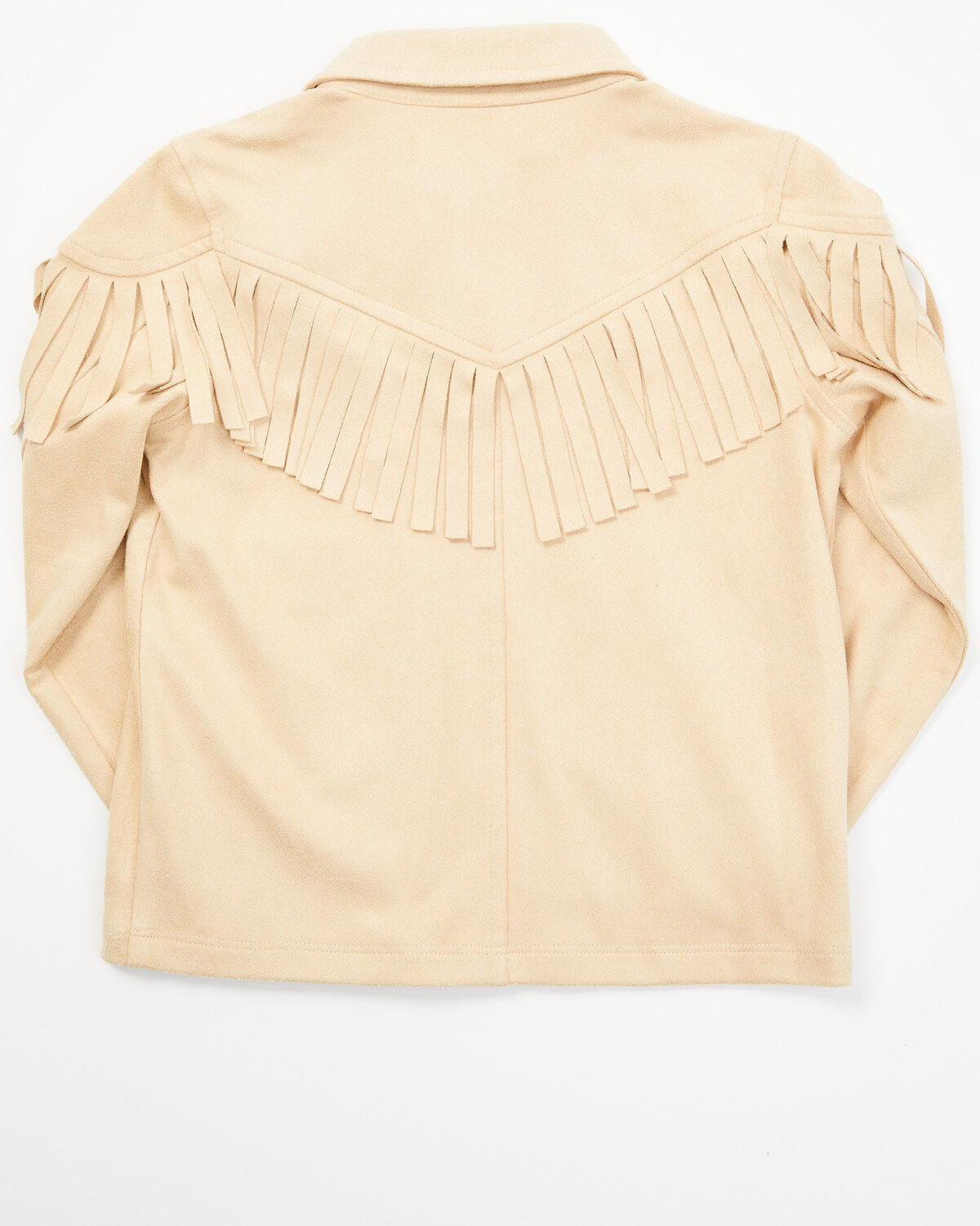 Image #3 - Shyanne Toddler Girls' Juniper Faux Suede Fringe Jacket, Tan, hi-res
