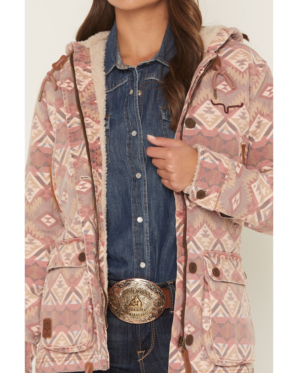 Image #3 - Kimes Ranch Women's Awa Sherpa Lined Jacket, Mauve, hi-res