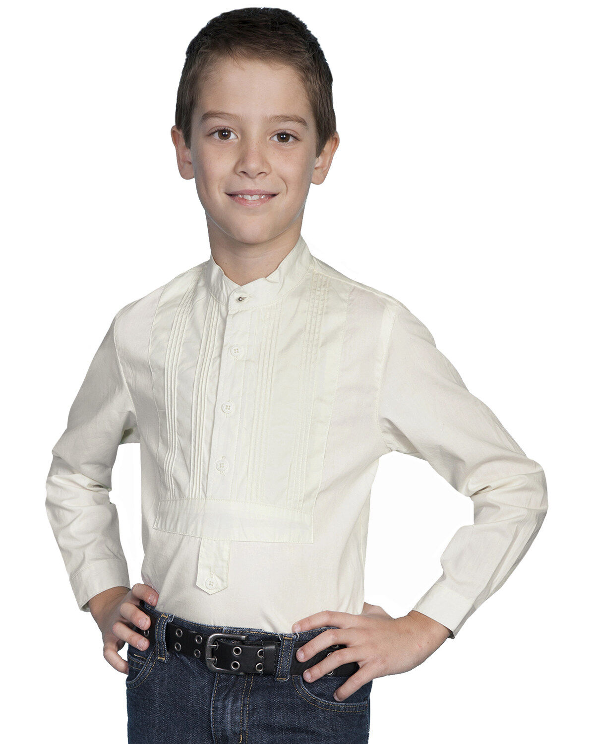 Image #1 - Scully Boys' Tuxedo Front Shirt, , hi-res