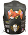 Image #2 - Milwaukee Leather Men's Side Lace Patch Vest - 4X, Black, hi-res