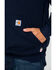 Image #5 - Carhartt Men's FR Hooded Pullover Solid Work Sweatshirt - Big & Tall , Navy, hi-res