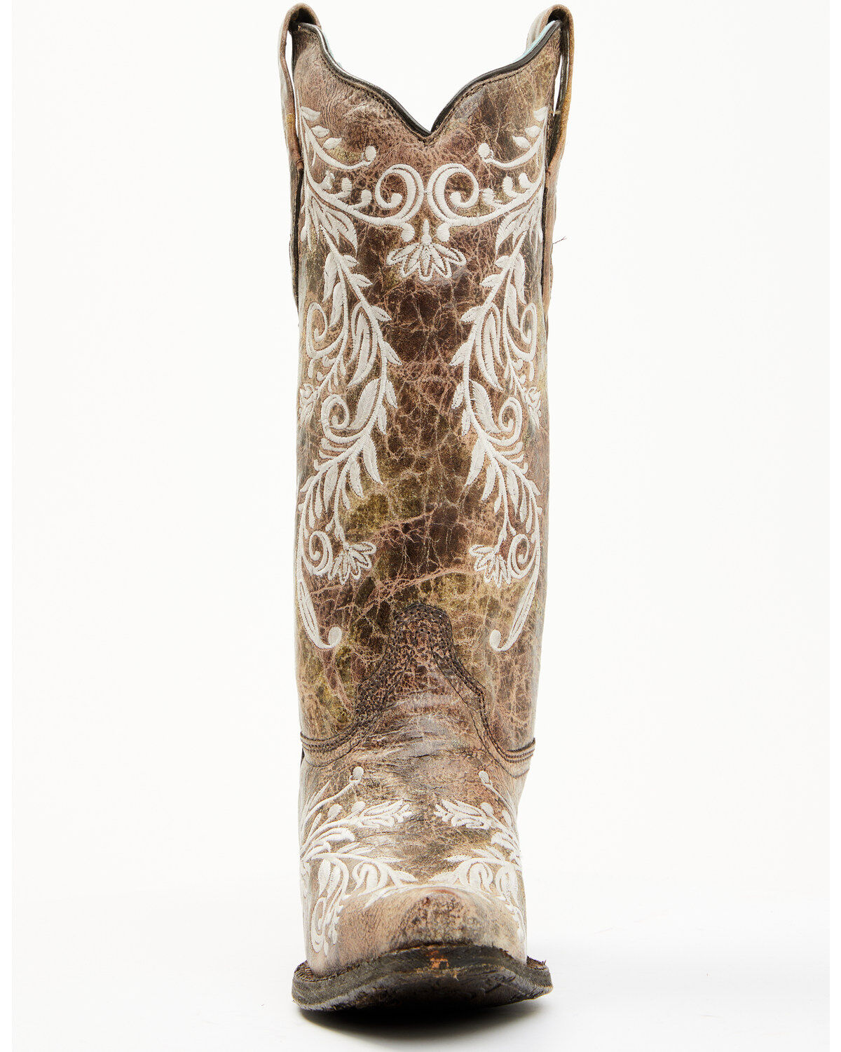 Image #5 - Corral Women's Blacklight Embroidered Western Boots - Snip Toe, Brown, hi-res