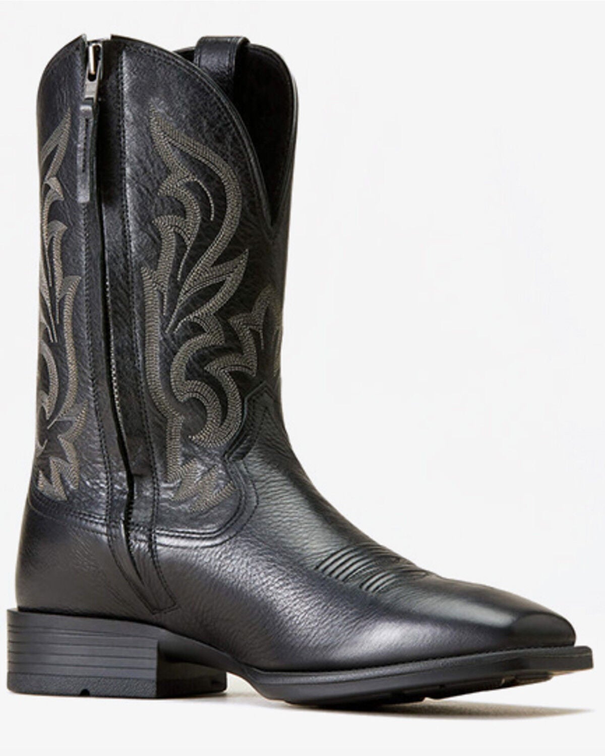 Ariat Men's Ultra Performance Western Boots - Broad Square Toe, Black, hi-res