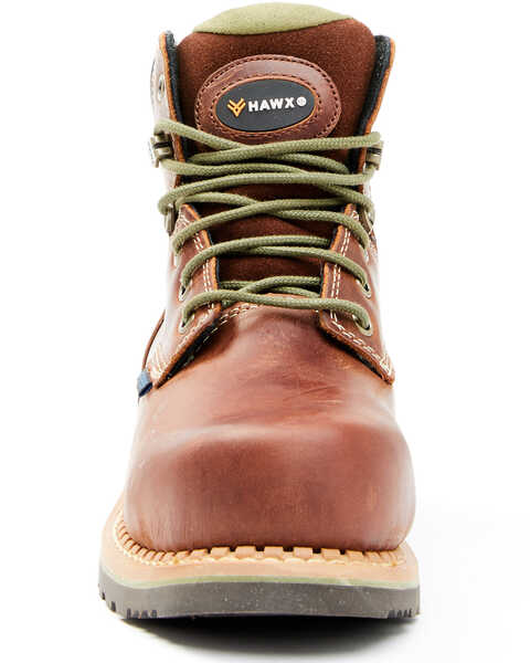 Hawx Women's Platoon Waterproof Work Boots - Composite Toe, Brown, hi-res