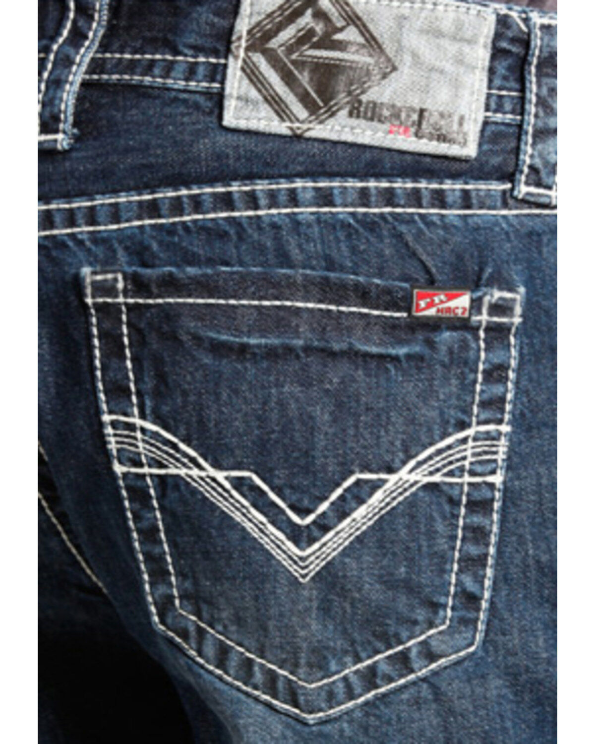 Image #4 - Rock & Roll Denim Men's FR Double Barrel Relaxed Fit Bootcut Jeans, , hi-res