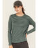 Image #2 - Carhartt Women's Force Sun Defender Logo Relaxed Fit Long Sleeve Graphic Tee, Forest Green, hi-res