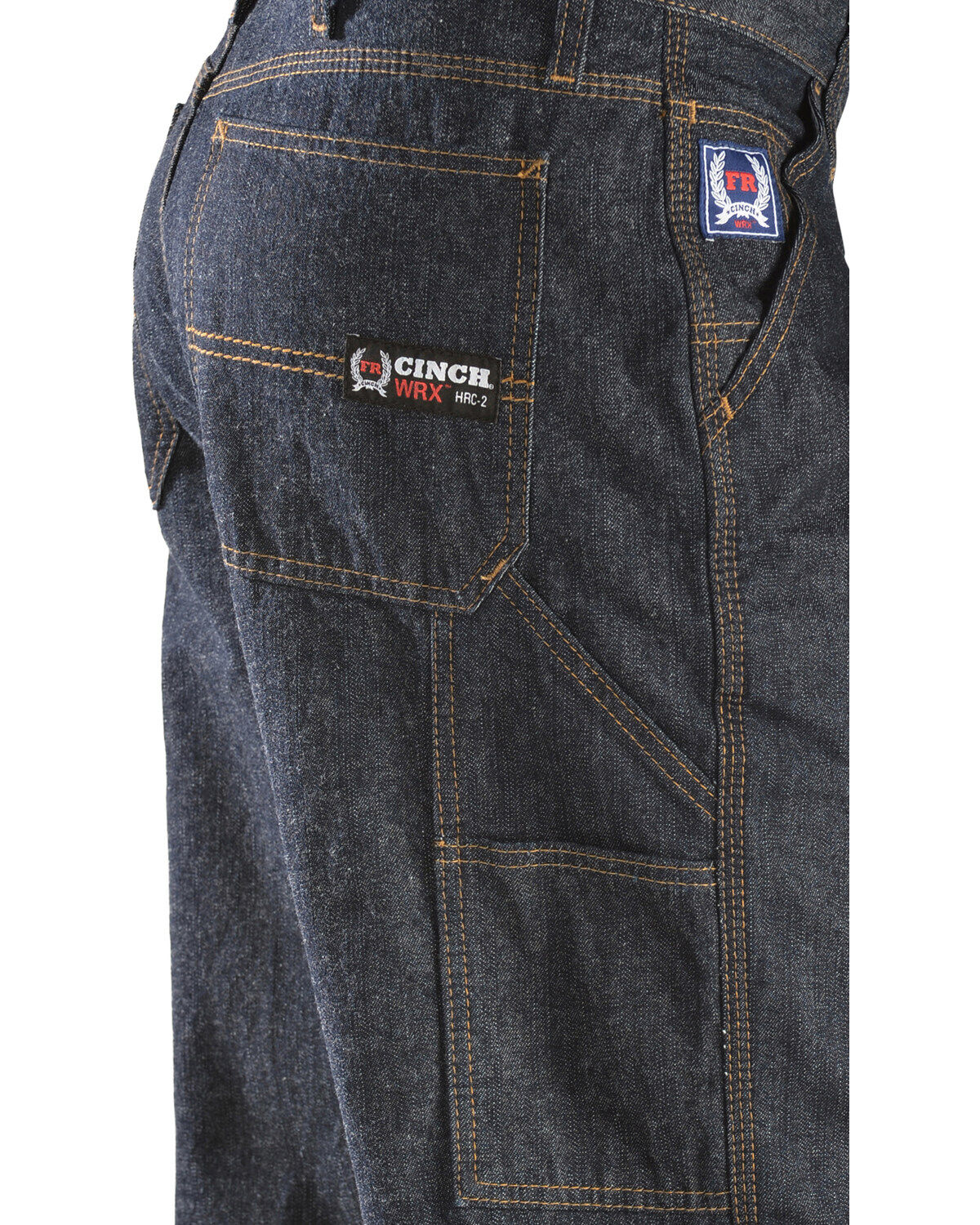 Image #2 - Cinch Men's Blue Label Carpenter WRX Flame Resistant Jeans - 38" Inseam, , hi-res