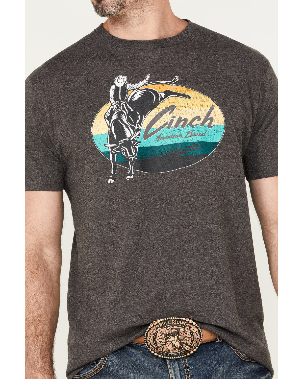 Image #3 - Cinch Men's Cowboy Short Sleeve Graphic T-Shirt, , hi-res