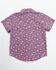 Image #3 - Shyanne Toddler Girls' Printed Short Sleeve Snap Western Stretch Shirt, Purple, hi-res