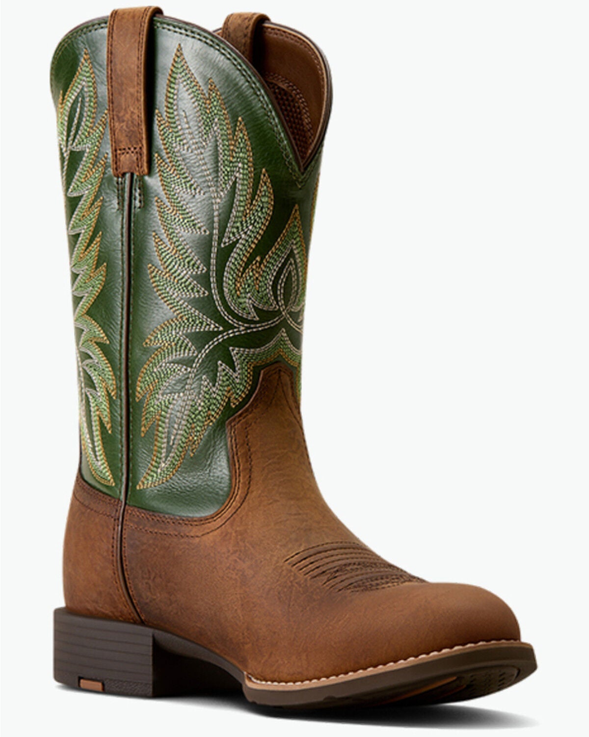 Image #1 - Ariat Men's Sport Stockman Performance Western Boots - Round Toe, Brown, hi-res