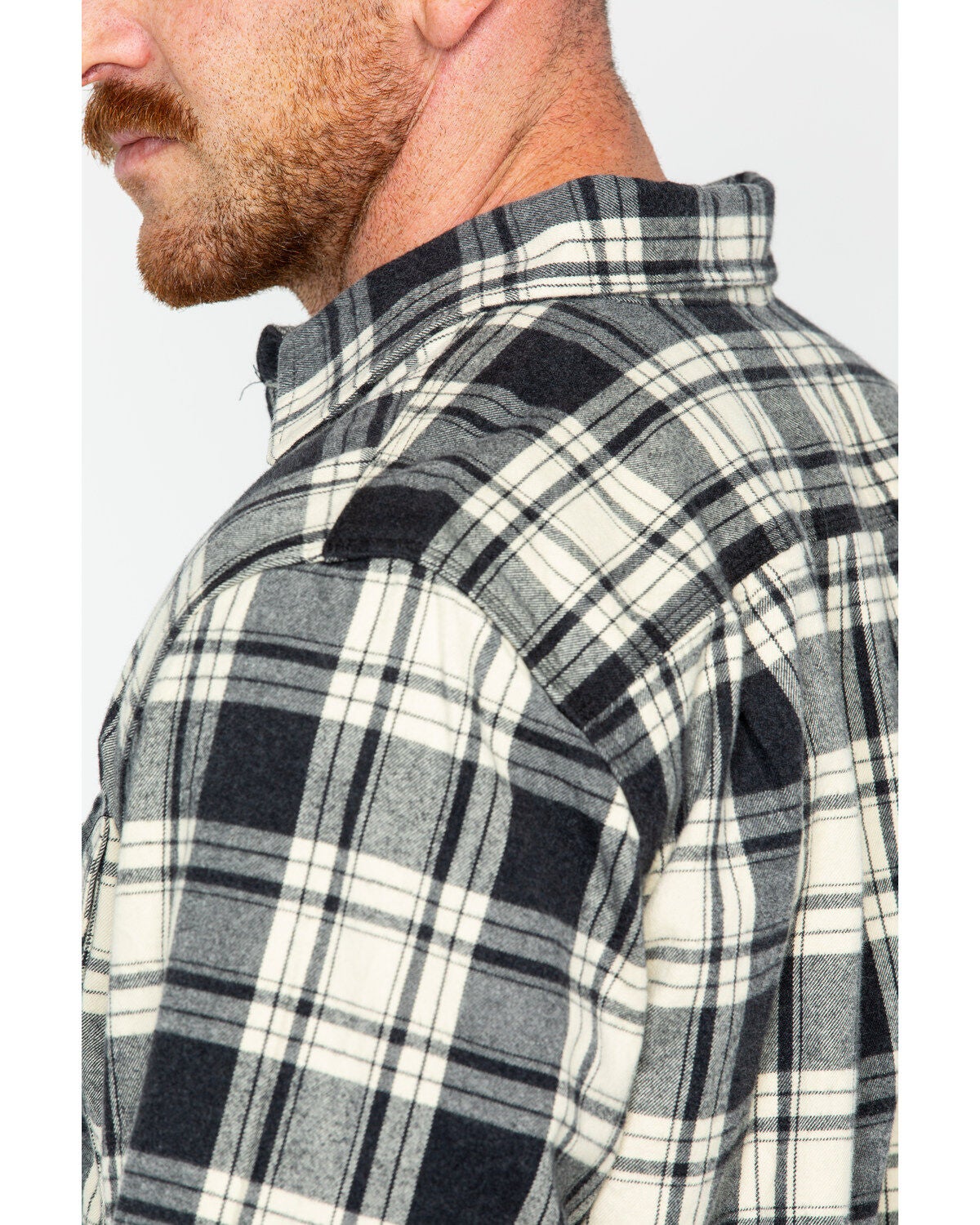 carhartt men's hubbard plaid long sleeve button down shirt