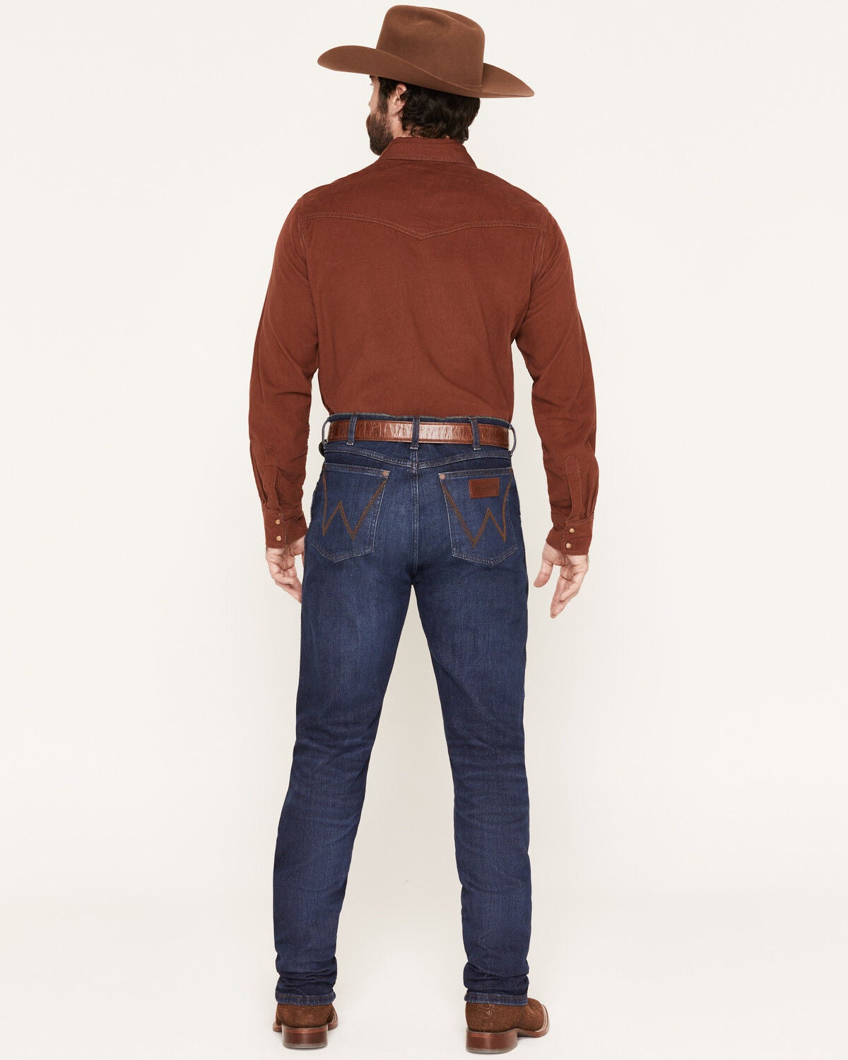 Image #3 - Wrangler Retro Men's 88MWZ Ridge Dark Wash Slim Straight Stretch Denim Jeans, Dark Wash, hi-res
