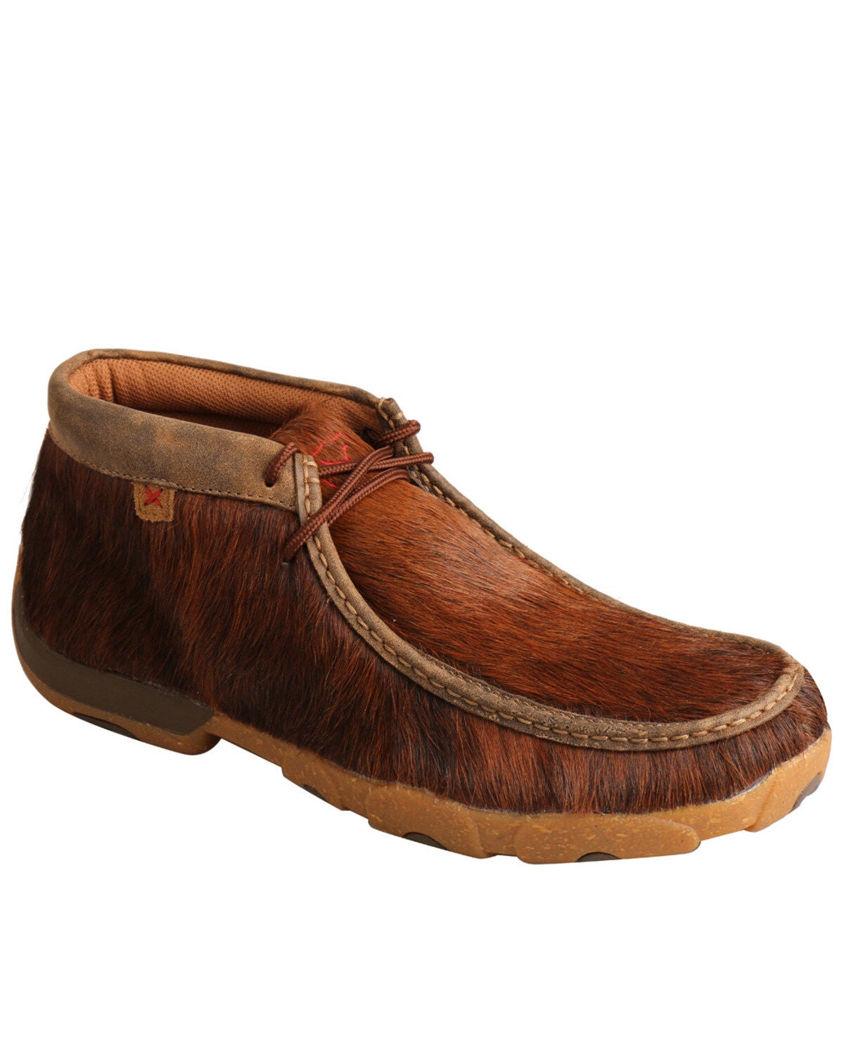 Brindle Cowhide Shoes - Moc Toe 