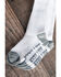Image #2 - Boot Barn Basic 3-Pack Over The Calf Socks, White, hi-res