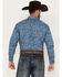 Image #4 - Ariat Men's Team Wayde Paisley Print Long Sleeve Button-Down Western Shirt, Blue, hi-res