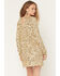 Image #4 - Show Me Your Mumu Women's Maddison Long Sleeve Sequins Mini Dress, Gold, hi-res