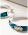 Image #2 - Lainey Wilson Women's Beaded Hoop Earrings, Silver, hi-res