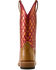 Image #3 - Ariat Women's Futurity Denton Western Boots - Square Toe, Red, hi-res