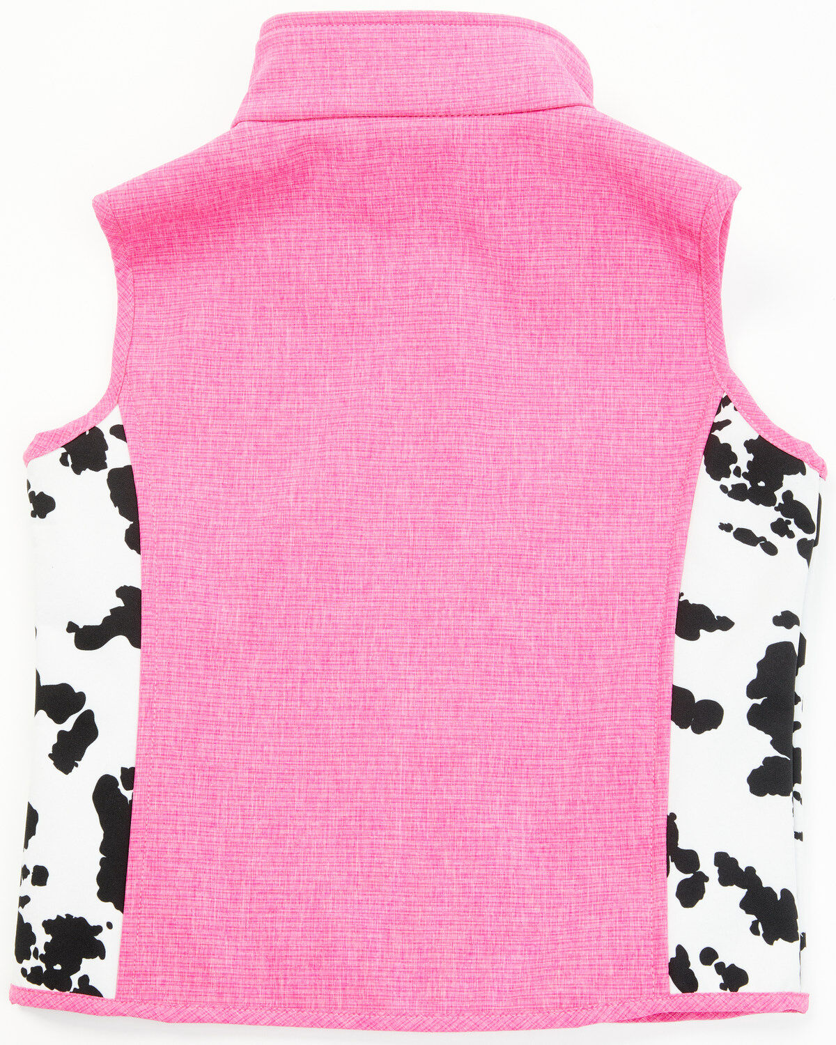 Image #3 - Cowgirl Hardware Toddler Girls' Cow Print Vest, Pink, hi-res