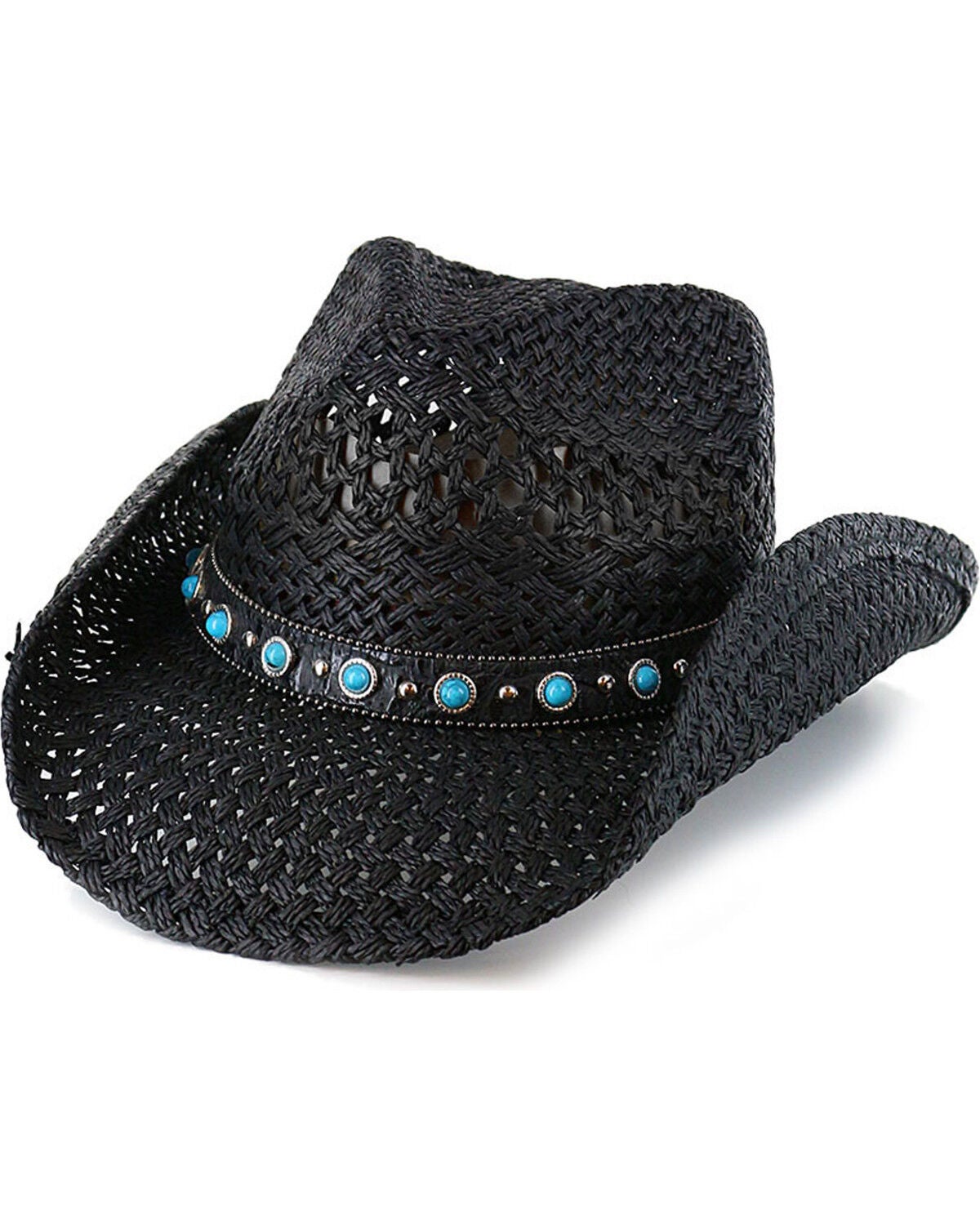 Shyanne&reg; Women's Alabama Straw Hat, Black, hi-res