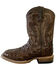 Image #1 - Horse Power Boys' Nile Croc Print Western Boots - Square Toe, Chocolate, hi-res