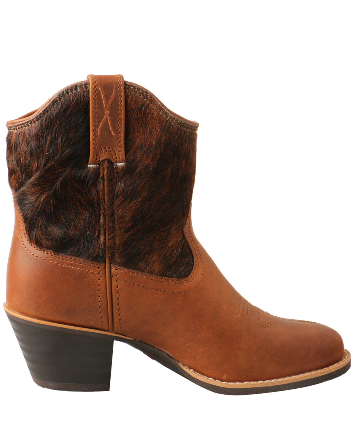 Image #2 - Twisted X Women's Hair-On Western Booties - Round Toe, , hi-res