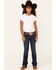 Image #1 - Wrangler Girls' Lacie Bootcut Jeans, Blue, hi-res