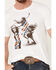 Image #3 - RANK 45® Men's Neil Holmes Bull Rider Short Sleeve Graphic T-Shirt, White, hi-res