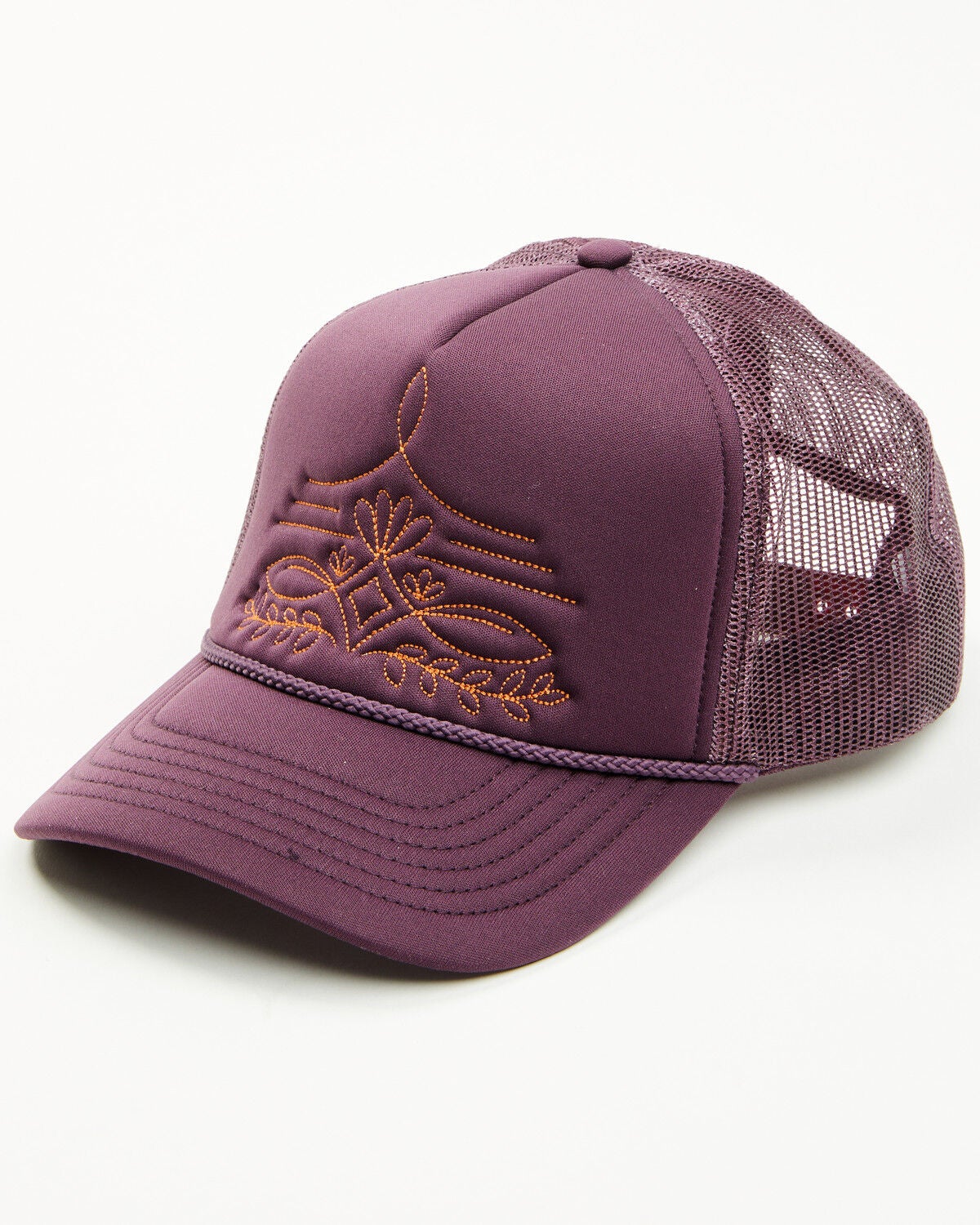 Shyanne Women's Boot Stitch Ball Cap, Purple, hi-res