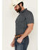 Image #2 - Gibson Trading Co Men's Scratch Stripe Short Sleeve Button-Down Western Shirt, Navy, hi-res
