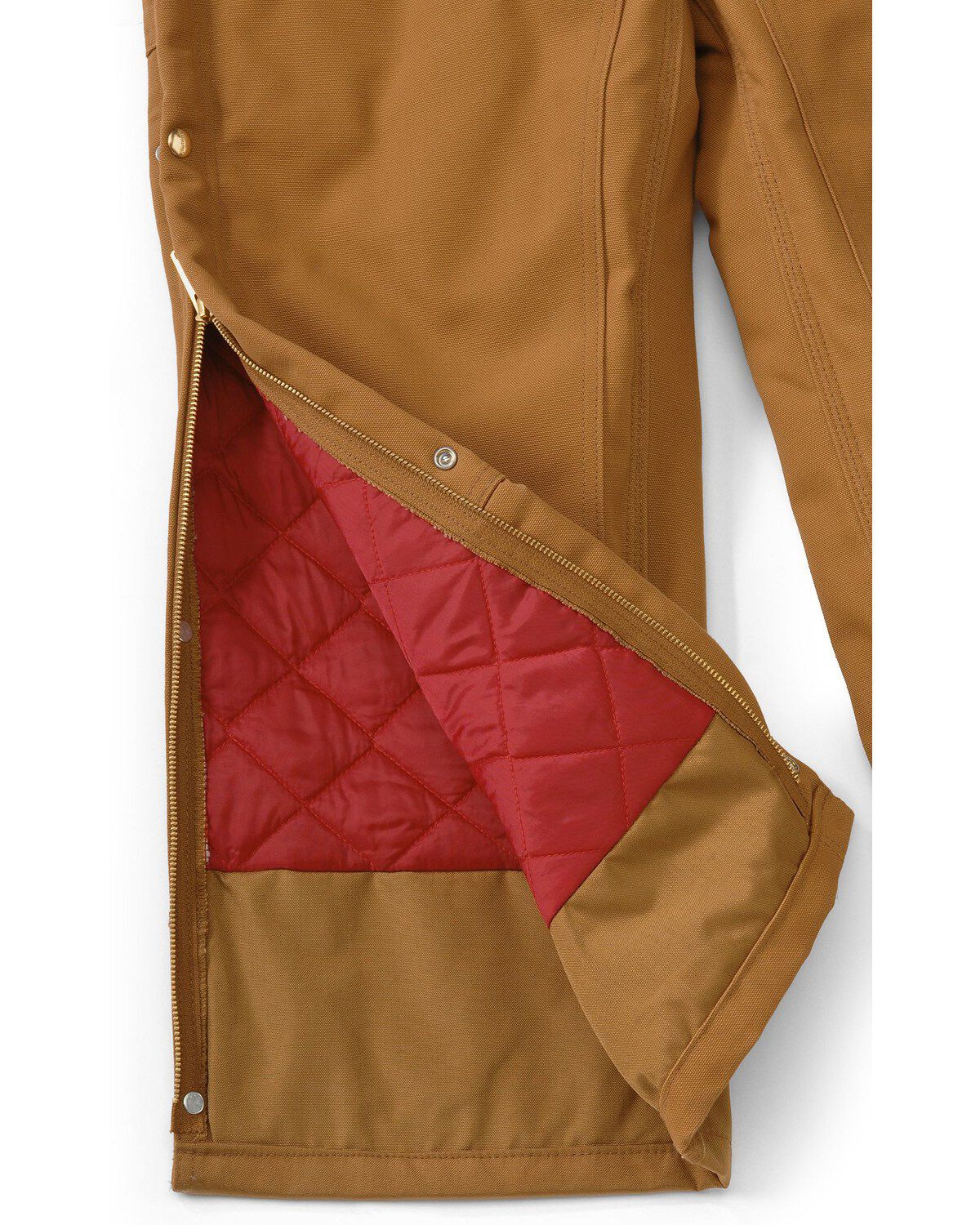 Image #2 - Carhartt Lined Duck Bib Overalls - Reg, Big. Up to 50" waist, , hi-res