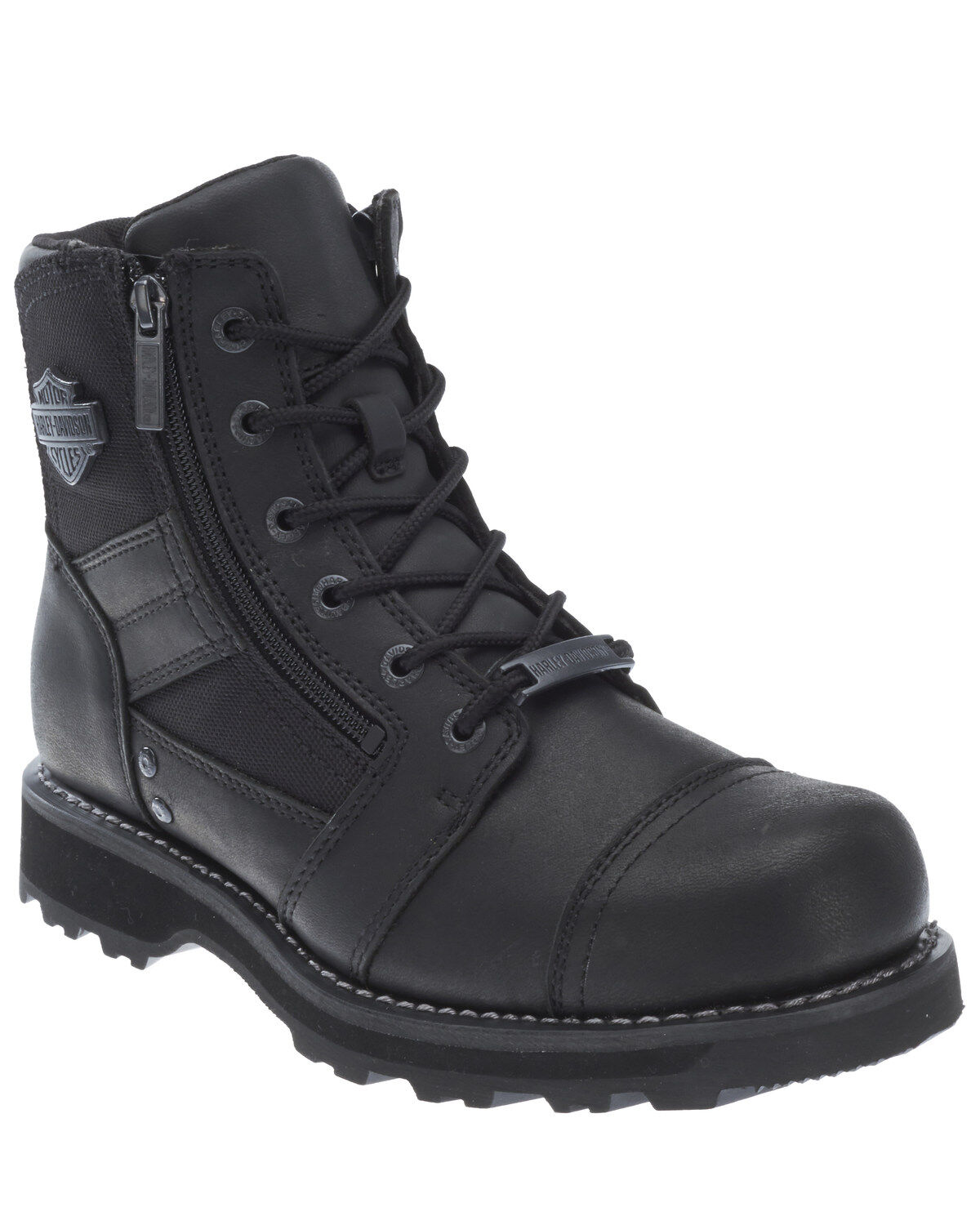 Image #1 - Harley Davidson Men's Bonham Moto Boots - Round Toe, , hi-res