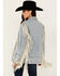 Image #4 - Saints & Hearts Women's Light Wash Denim Fringe Blazer, , hi-res